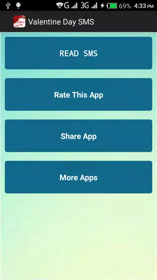 Valentine Day SMS Captura de pantalla 0