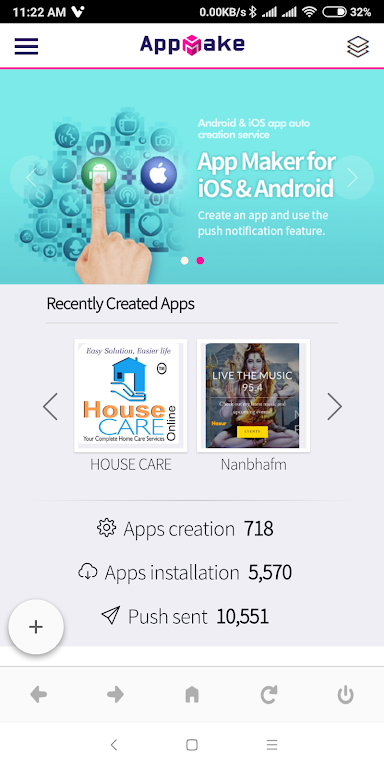 AppMake - Hybrid app maker ဖန်သားပြင်ဓာတ်ပုံ 1