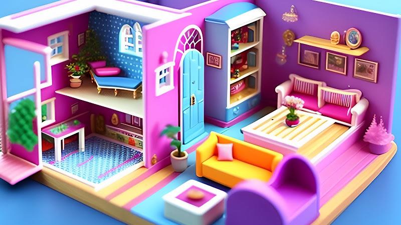 Doll House Design Doll Games Tangkapan skrin 2