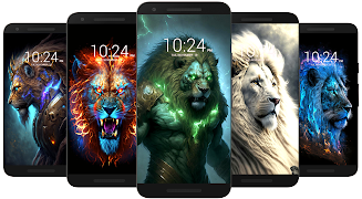 Lion Wallpaper HD ဖန်သားပြင်ဓာတ်ပုံ 2