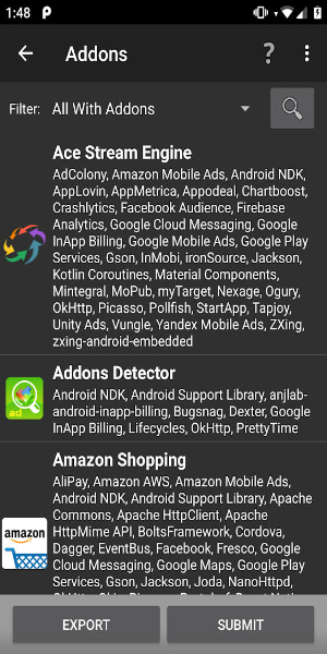 Addons Detector 螢幕截圖 1