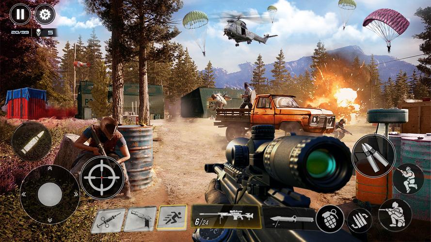 Battle Shooting FPS Gun Games ဖန်သားပြင်ဓာတ်ပုံ 1