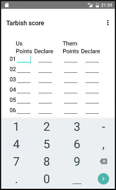 Tarbish score Free应用截图第1张