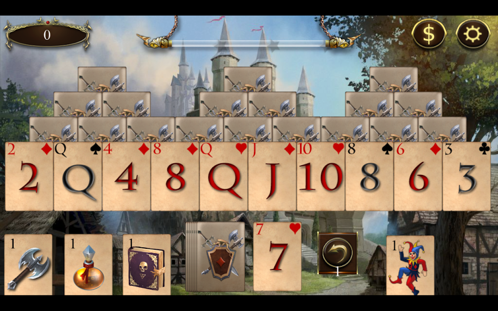 Legends of Solitaire Curse of the Dragons TriPeaks Ảnh chụp màn hình 2