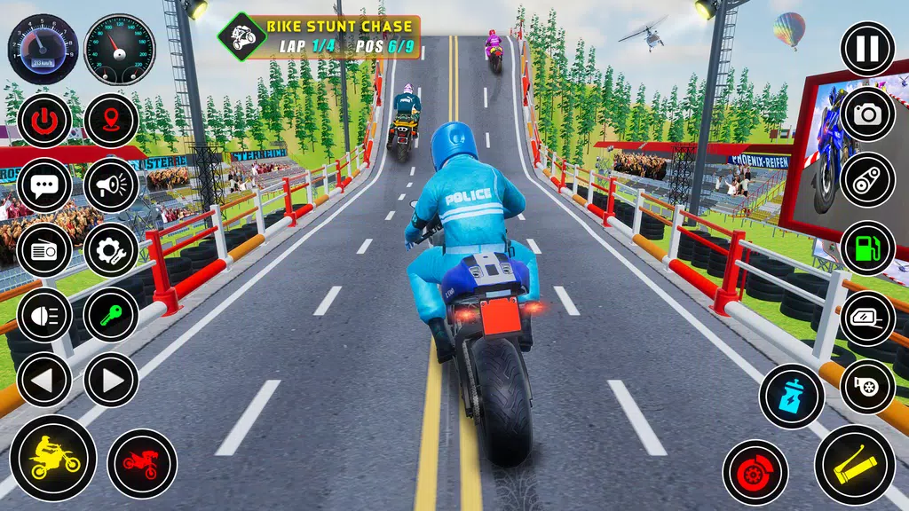 Schermata Police bike Stunt Bike Racing 0