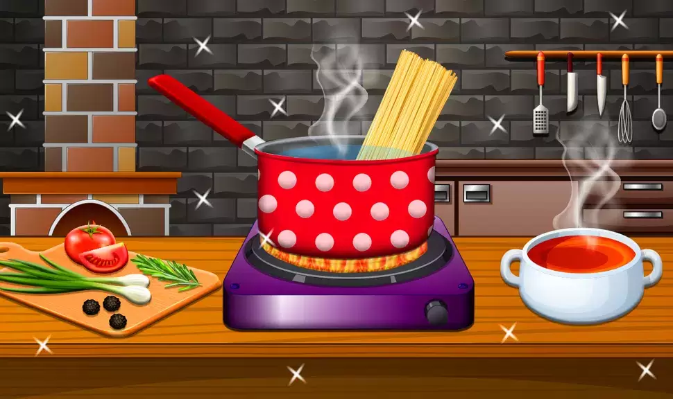 Crispy Noodles Cooking Game Скриншот 0