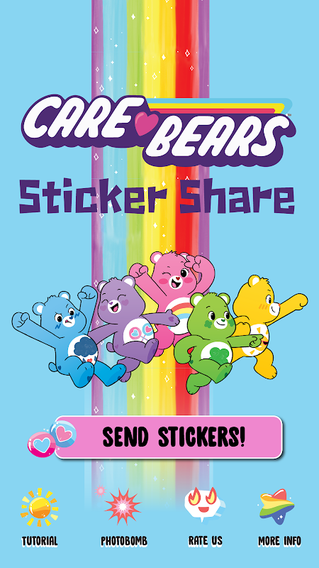 Care Bears Sticker Share ဖန်သားပြင်ဓာတ်ပုံ 1