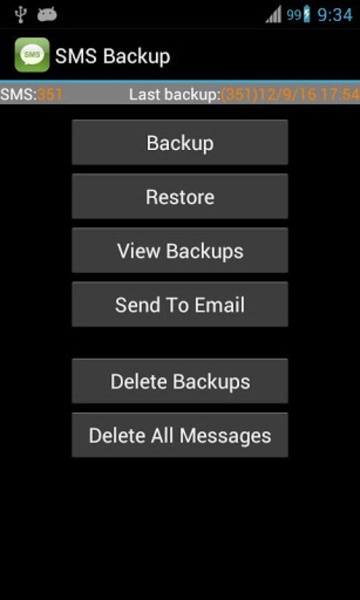 Super Backup: SMS and Contacts Zrzut ekranu 0