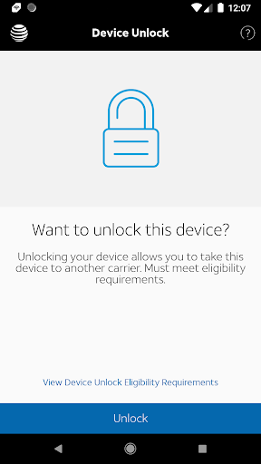 AT&T Device Unlock Schermafbeelding 0