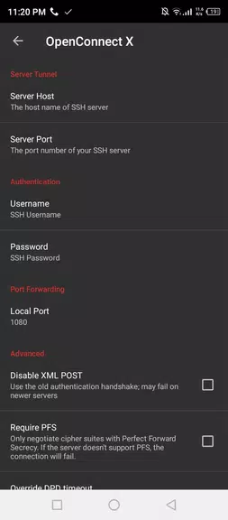 OpenConnect X for Android 螢幕截圖 1