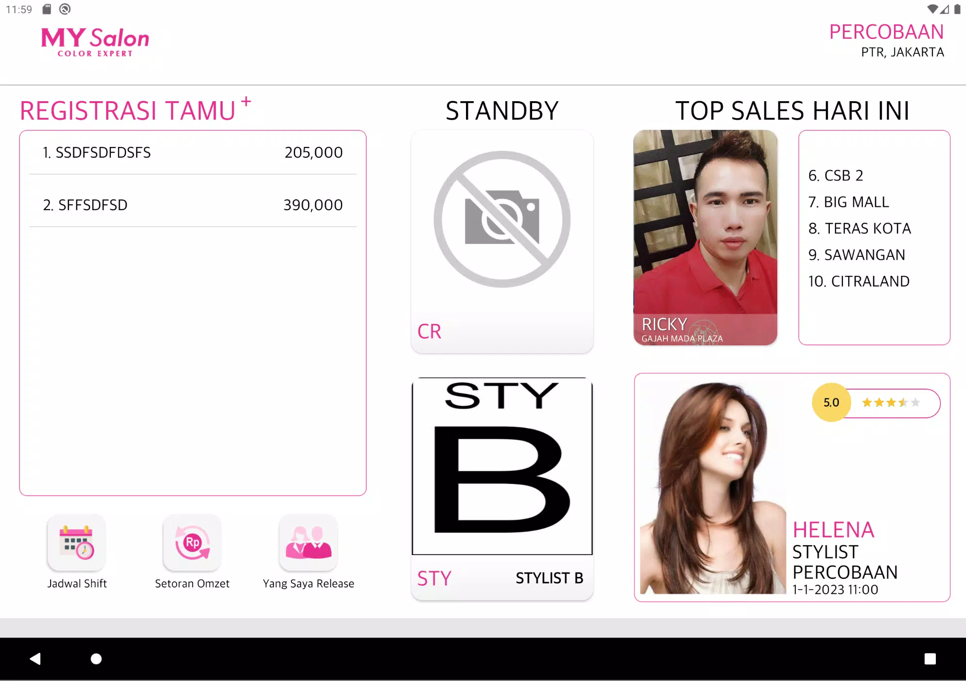 My Salon Cabang 스크린샷 3
