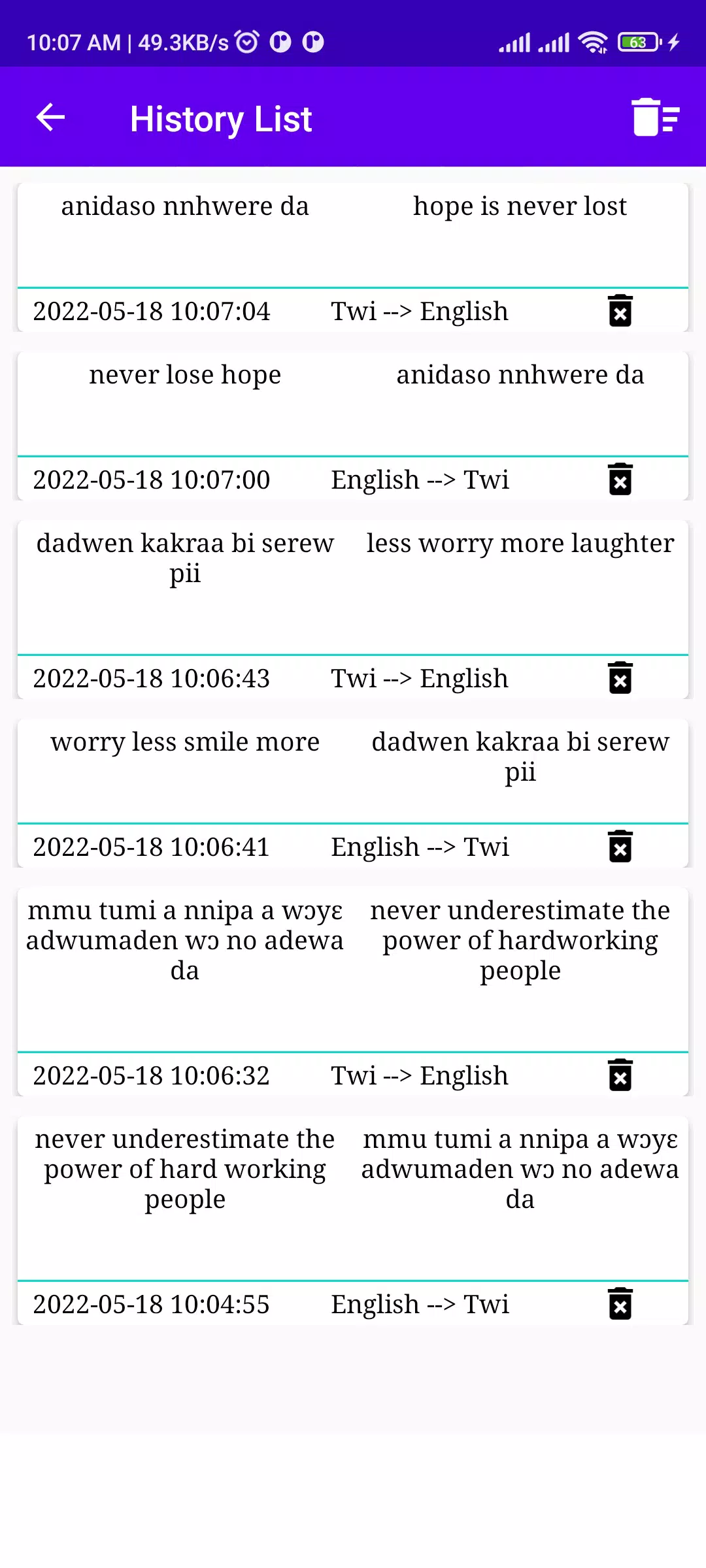 Schermata English To Twi Translator 2