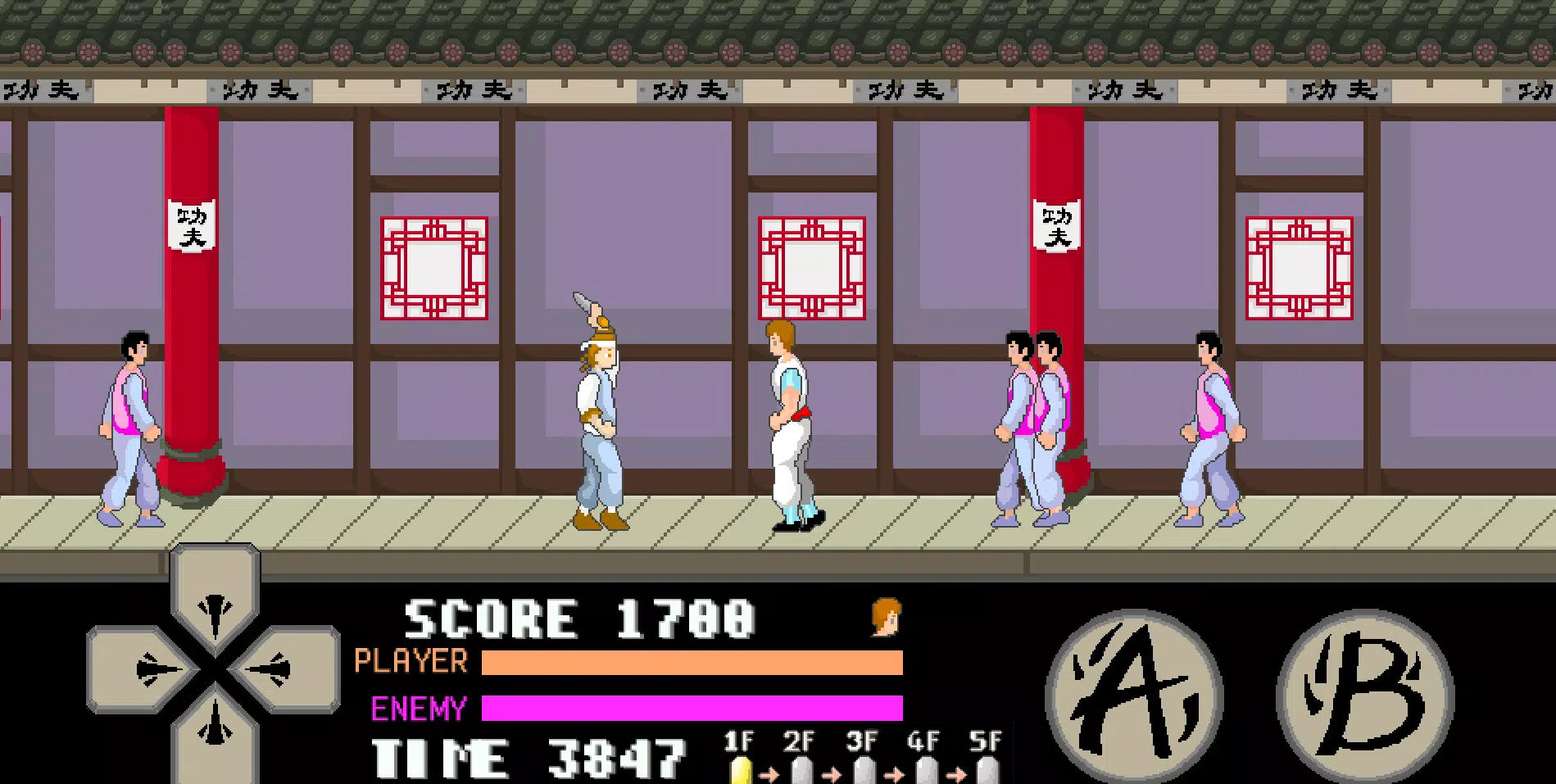 kung fu master arcade Ekran Görüntüsü 0