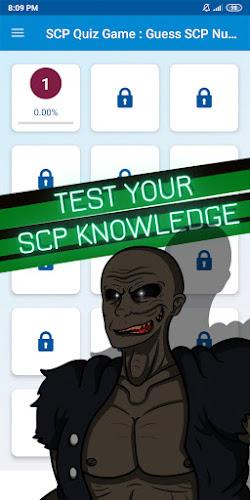 scp quiz game Ảnh chụp màn hình 1