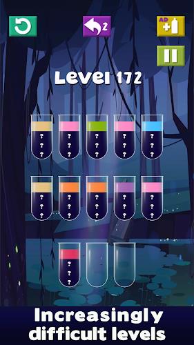 Color Water Sort - Puzzle Game Captura de pantalla 1