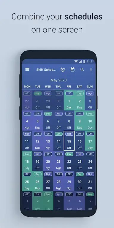 Schermata Shift Work Schedule Calendar 1