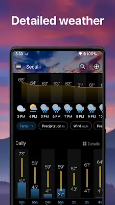 Weather & Widget - Weawow Schermafbeelding 3