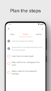 Goals planner स्क्रीनशॉट 1