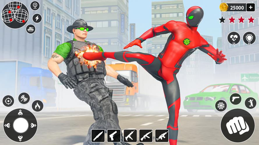 Rope Spider Hero: Spider Games Скриншот 2