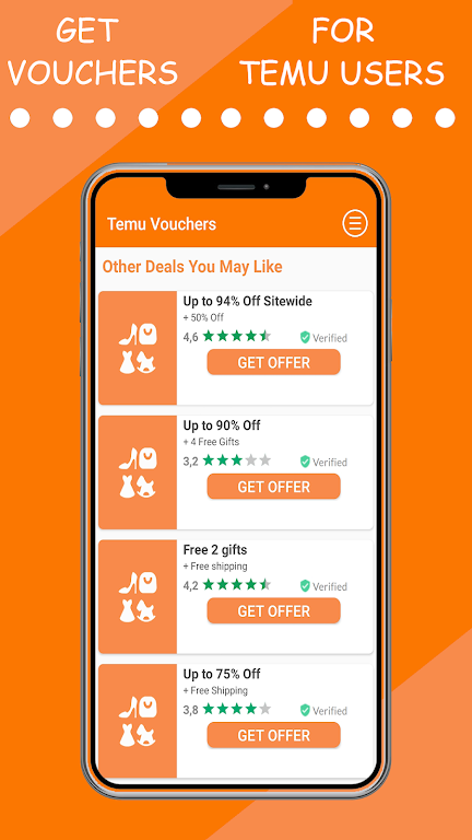 Temu Vouchers ဖန်သားပြင်ဓာတ်ပုံ 2