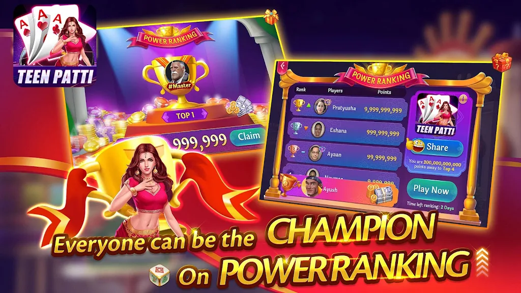 Teen Patti Indian 3 Patti Game Captura de tela 0