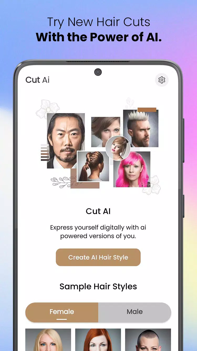 CutAI - AI Hair Style Changer 螢幕截圖 0