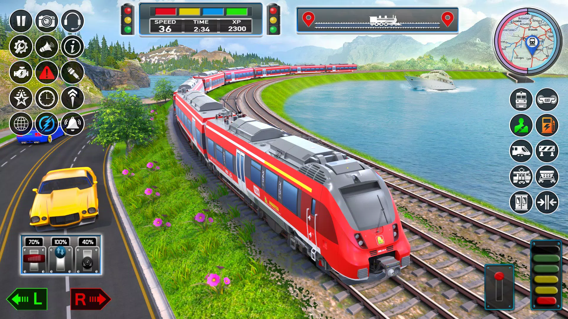 jogo de trem da cidade 3d trem Captura de tela 2