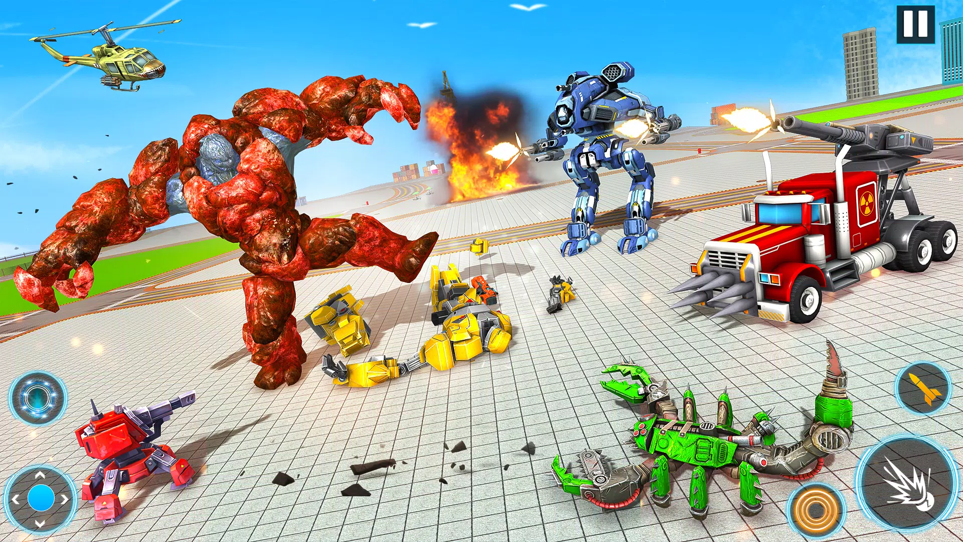 Snake Robot Game - Stone Robot Tangkapan skrin 2