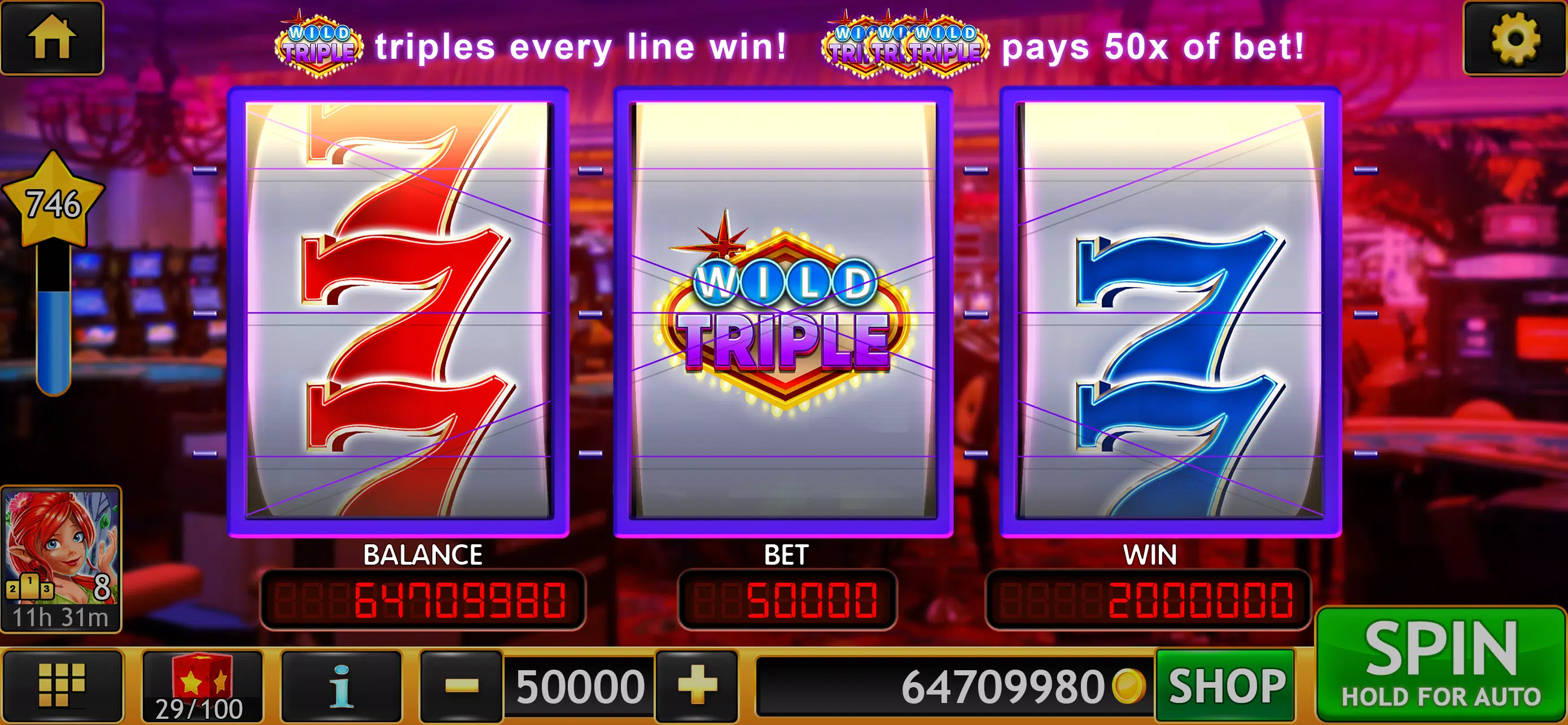 Wild Triple 777 Slots Casino スクリーンショット 0