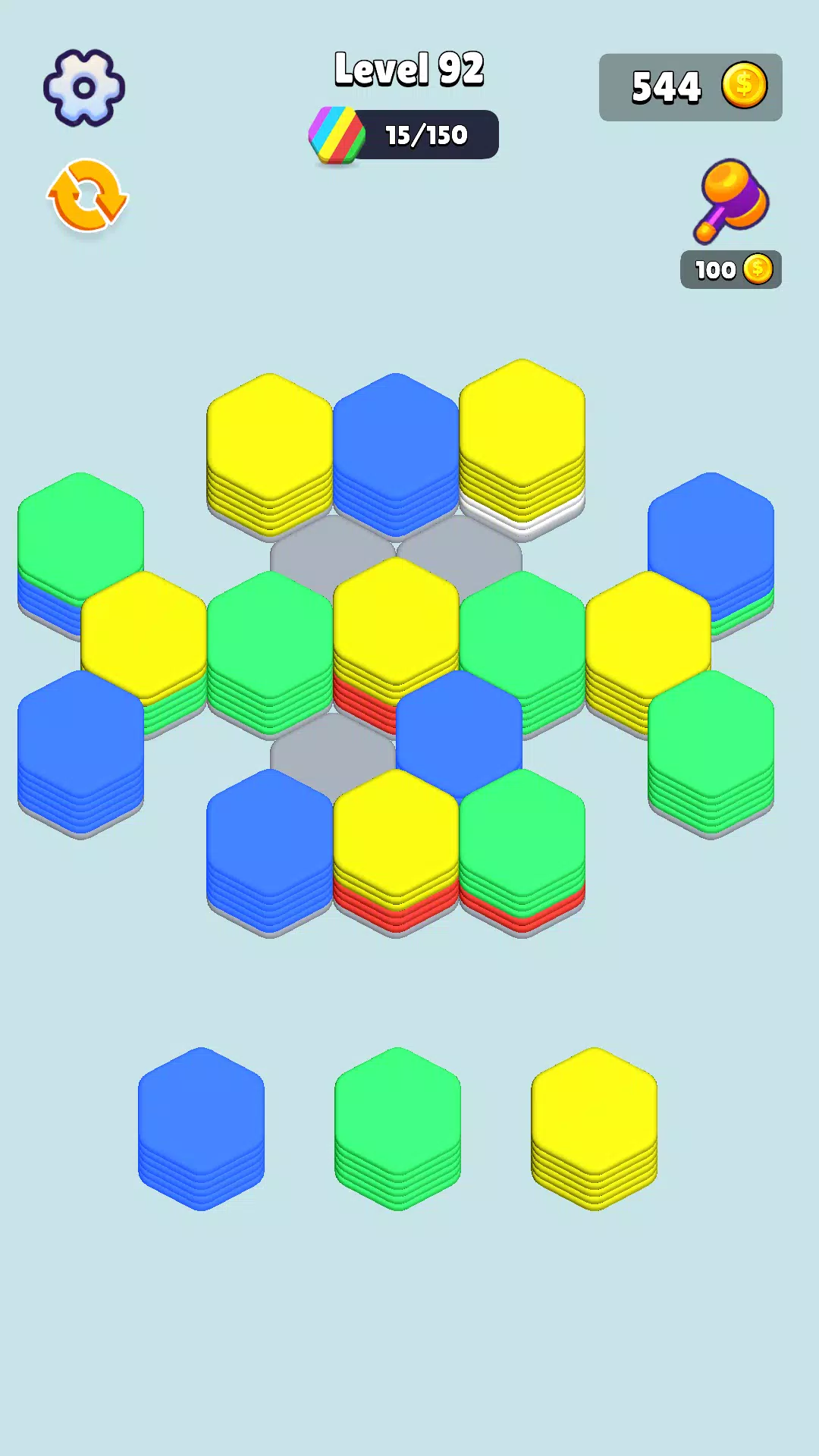 Stack Hexa Sort: Puzzle Match 스크린샷 2