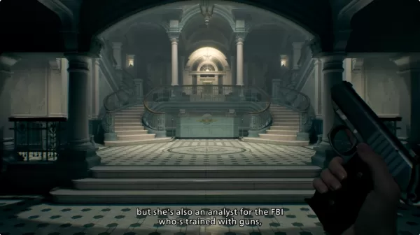 Third-person combat against terrifying creature