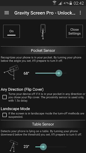 Gravity Screen - On/Off ภาพหน้าจอ 0