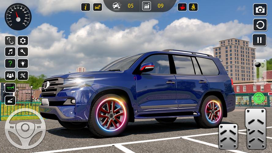 Carro estacionamento cidade 3d Captura de tela 3