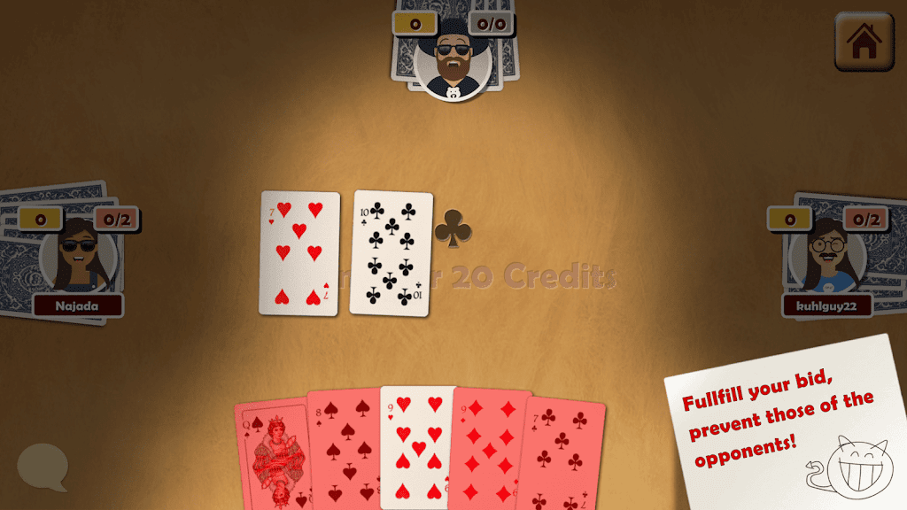 Oh Hell - Online Spades Game Capture d'écran 1