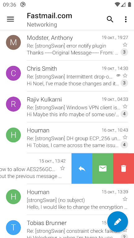 Sugar Mail email app स्क्रीनशॉट 2