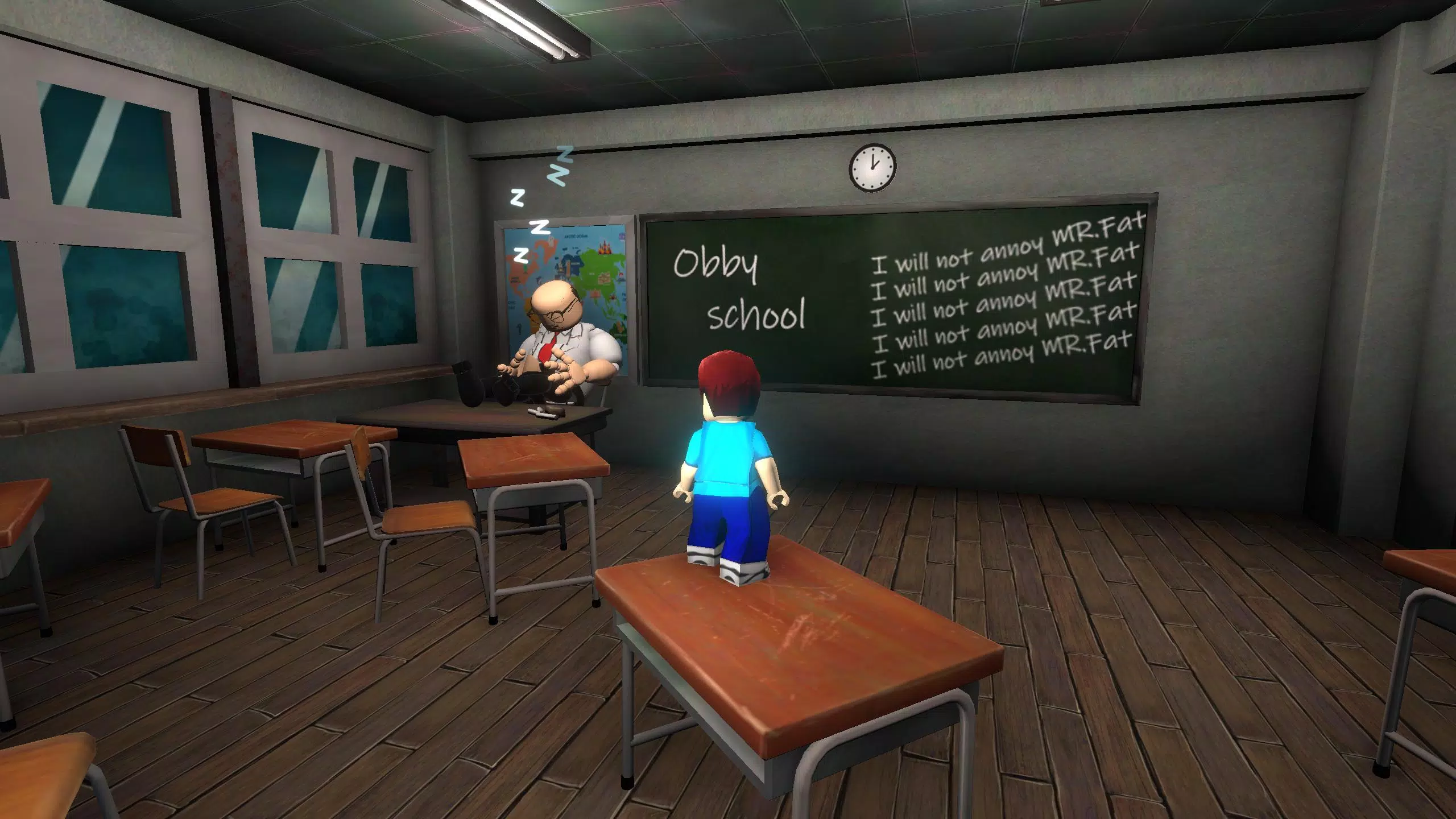 School Break: Obby Escape Capture d'écran 0