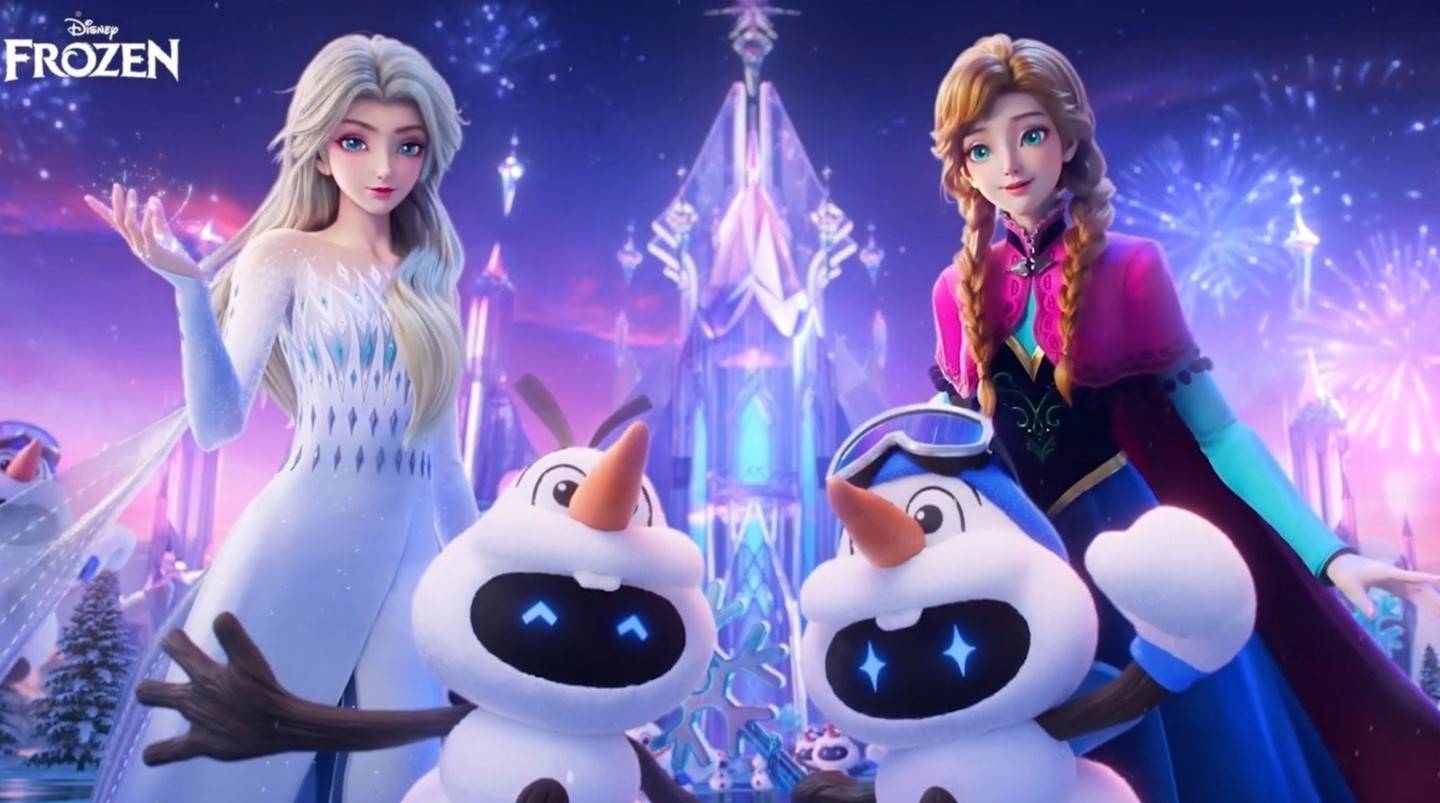 Il trio 'Frozen' della Disney incanta Honor of Kings