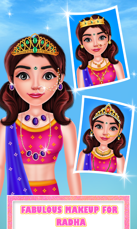 Cute Radha Fashion Makeover ဖန်သားပြင်ဓာတ်ပုံ 0