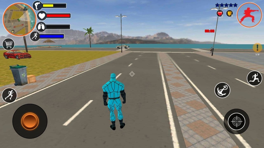 Miami Rope Hero Spider Game Screenshot 3