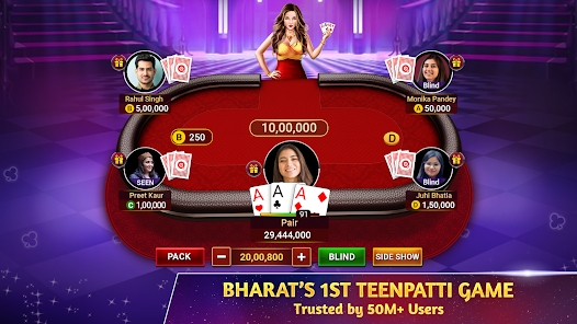 Teen Patti Octro 3 Patti Rummy Ekran Görüntüsü 1