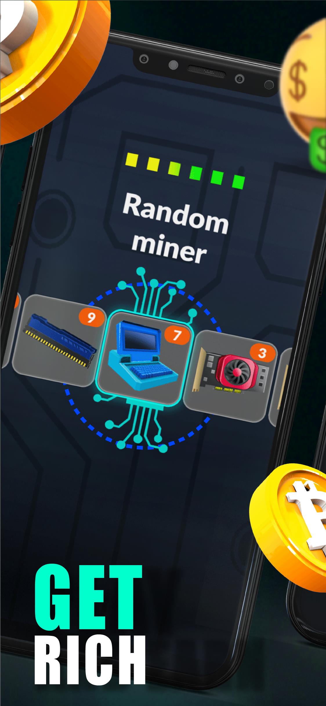 Merge Crypto Miner: Earn Money 螢幕截圖 1