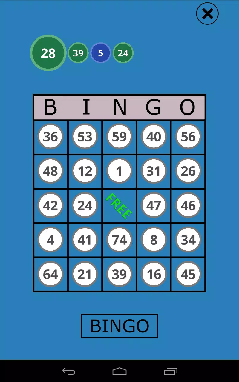 Schermata Classic Bingo Touch 2