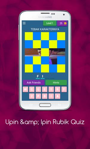 Upin & Ipin Rubik Quiz Captura de pantalla 3