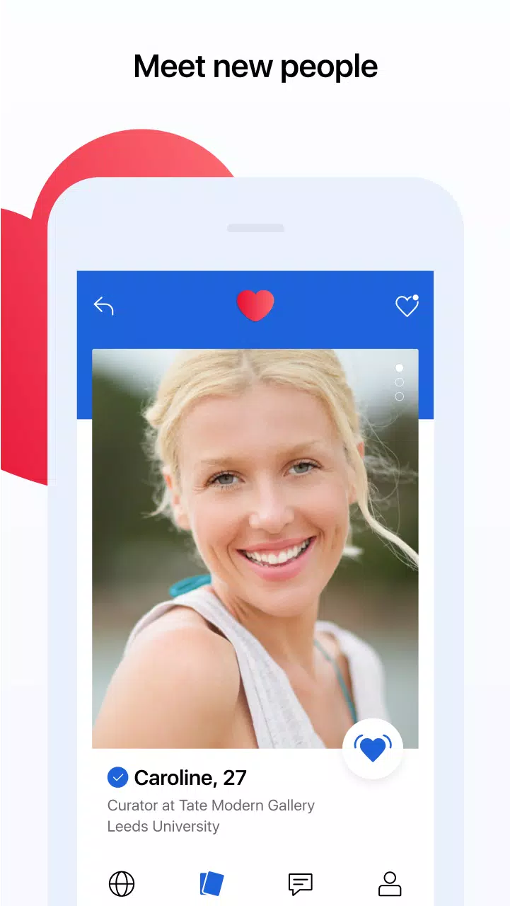 Chat & Date：出会いと交際をシンプルに スクリーンショット 1
