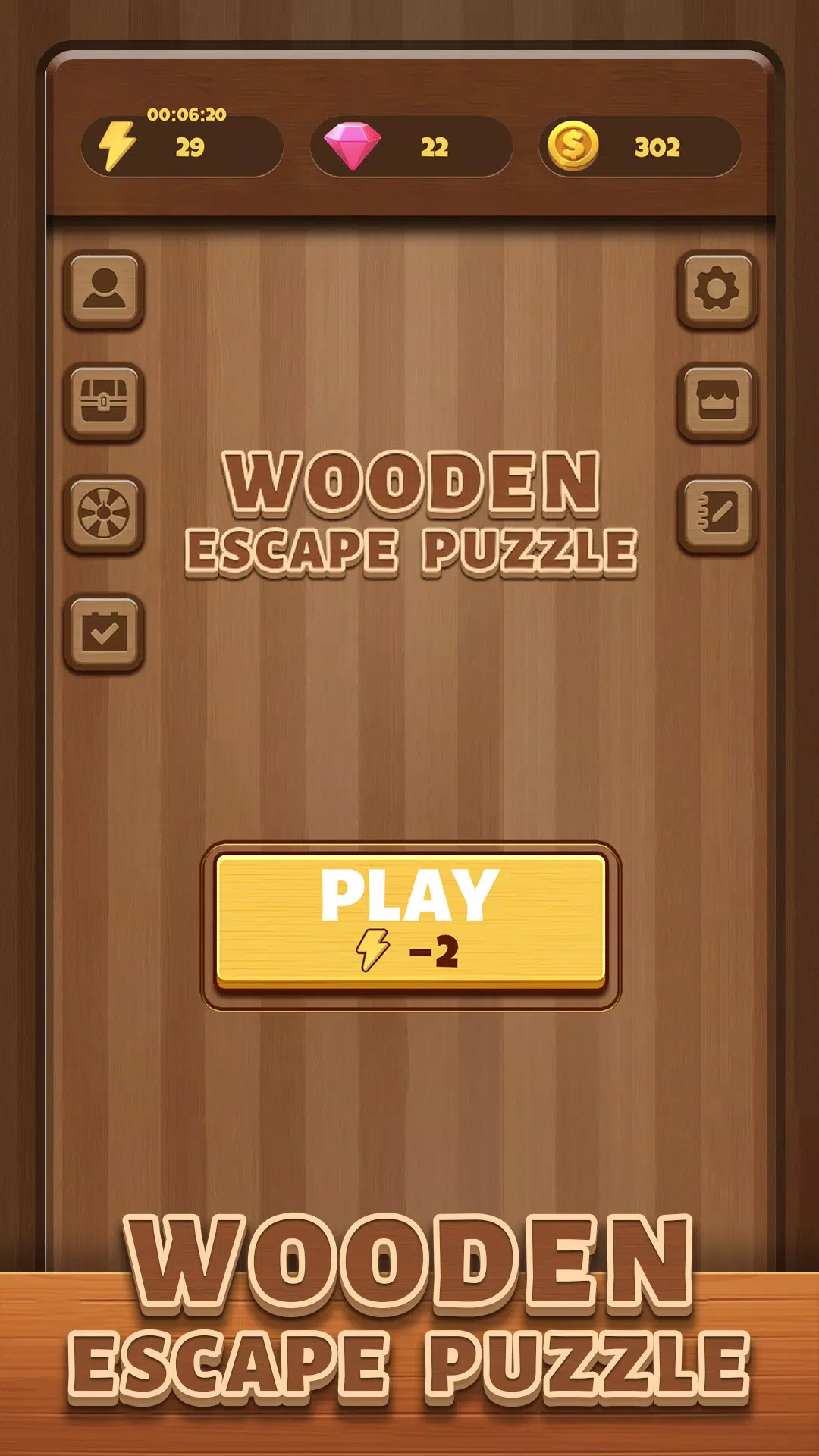 Wooden Escape Puzzle Ekran Görüntüsü 1