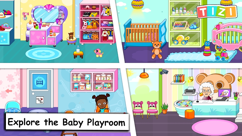 My Tizi Town Daycare Baby Game Captura de pantalla 1