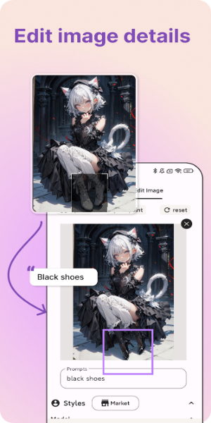 PixAI: AI Anime Art Generator应用截图第1张