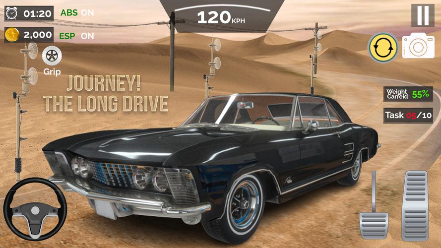 Long Road Trip Games Car Drive Скриншот 1