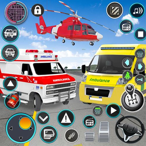 Heli Ambulance Simulator Game Schermafbeelding 0