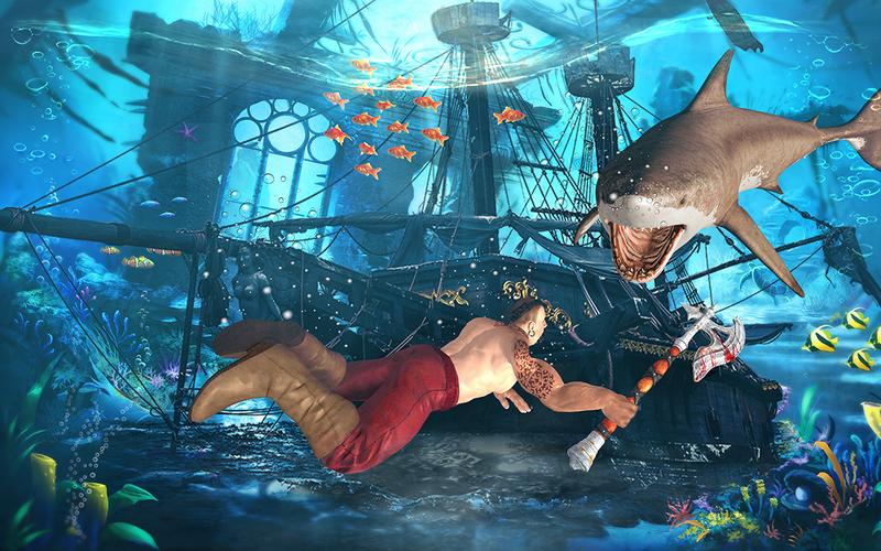 Megalodon shark fish eater Captura de tela 2